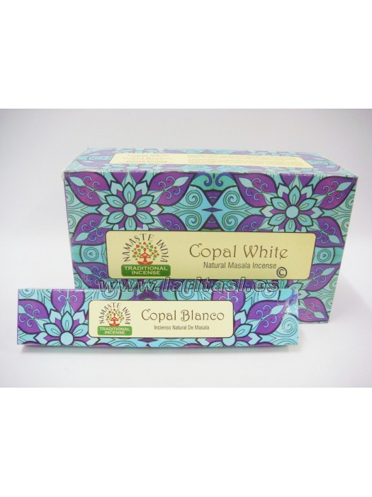 Incienso Namaste India Copal Blanco 15gr (12x15gr)